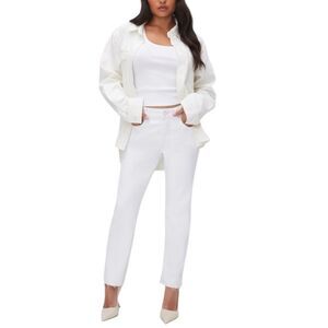 Good American Good Petite Skinny in White001
